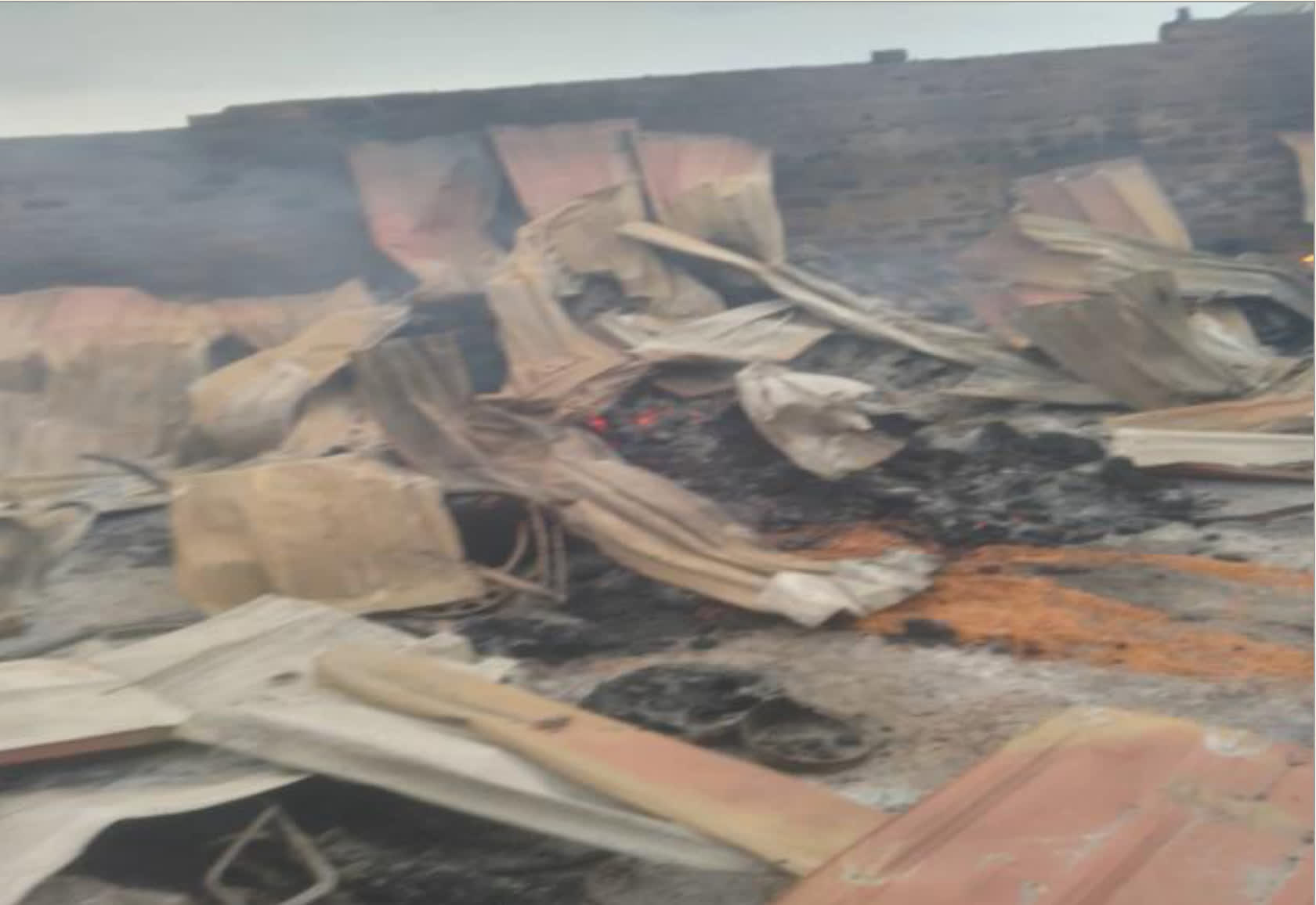 burnt houses